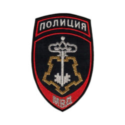 Шеврон вневедомственной охраны МВД России, (металл. нити)