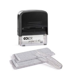 Colop Printer  С40 Set-F COMPACT, самонаборный штамп двумя кассами, 6 строк без рамки, 4 строки с рамкой, 59х23 мм.