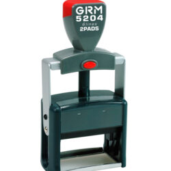 GRM 5204 2 Pads металлическая оснастка для штампа 56х26мм, 8 строк, 2 штемпельные подушки
