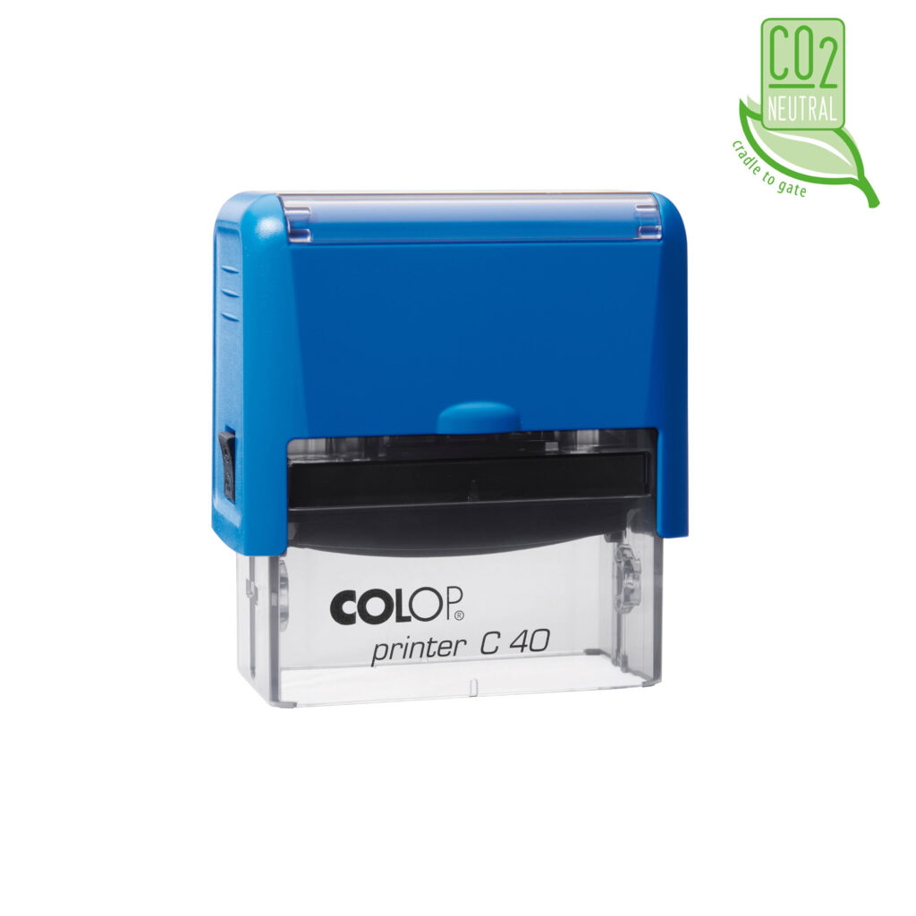 Colop Printer C40 автоматическая оснастка автоматическая для штампа 59х23 мм. (синяя/ прозрачная) (Цена снижена)