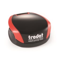 TRODAT 9342 MICRO PRINTY КРАСНАЯ карманная полуавтоматическая оснастка для печати , д 42мм /АКЦИЯ